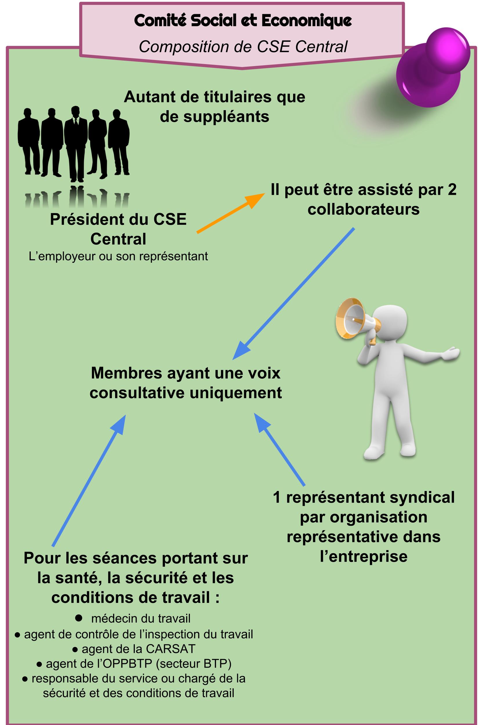 Comité Social et Economique - Composition de CSE Central